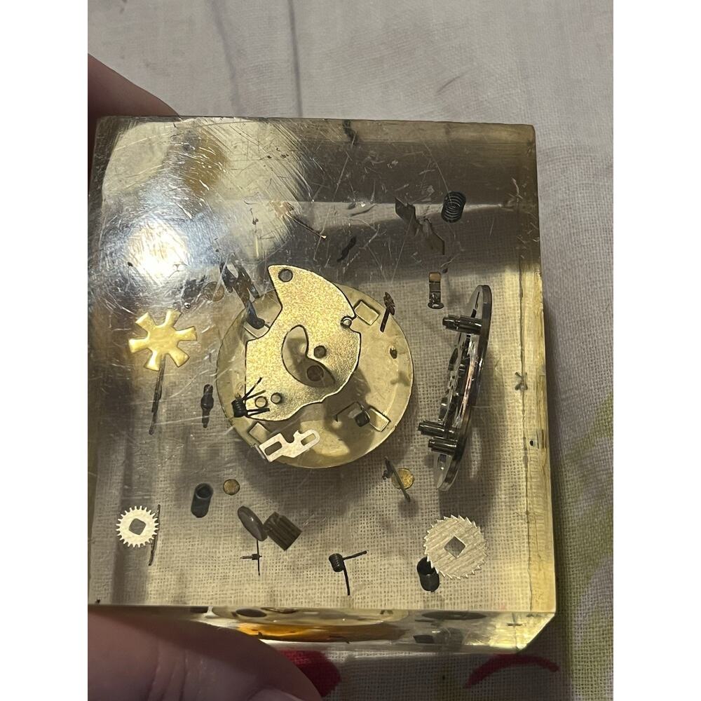Exploding Watch In Resin Steampunk Modernist Paperweight MCM - Picture 6 of 9